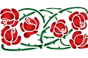 piikkinen ruusu - ruusut sablonit