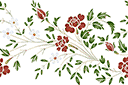Ruusut ja koiranputkea 29b - sabluunat kukkien piirtämiseen