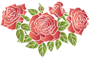 punaiset ruusut 2 - ruusut sablonit