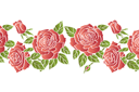 punaiset ruusut 3 - ruusut sablonit